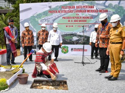  Presiden Jokowi Resmikan Revitalisasi Lapangan Merdeka Medan, Edy Rahmayadi: Lapangan Merdeka Harus Merdeka